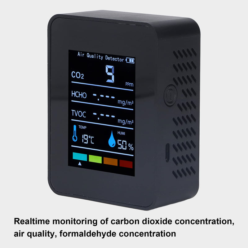 [Australia - AusPower] - Newentor Meters CO2 Carbon Dioxide Detector LCD Temperature Humidity Air Quality Meter Indoor Tester Three Measuring Modes Monitors for Travel Home Grow Room 