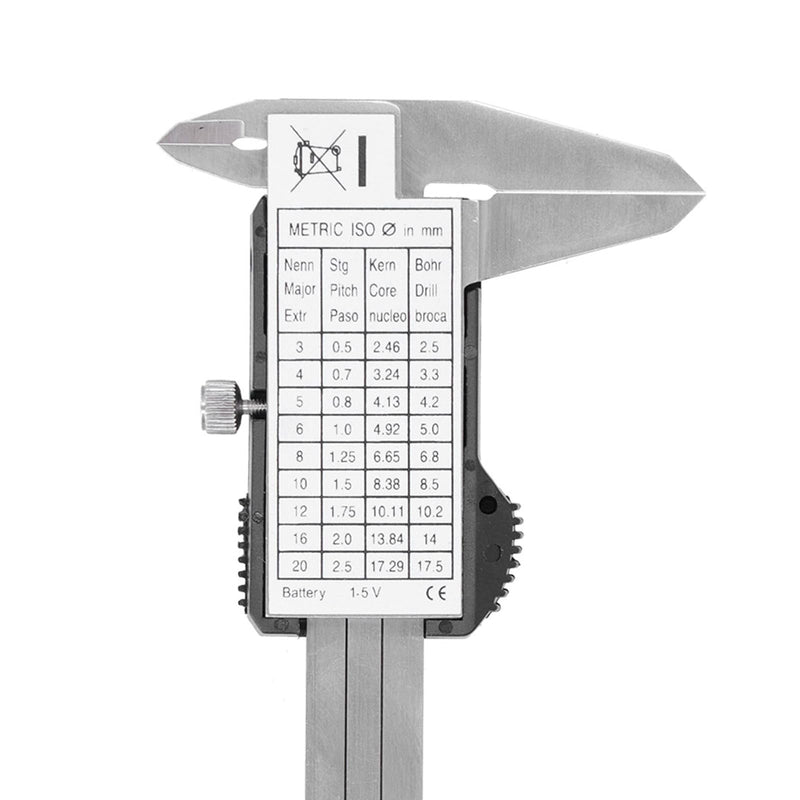 [Australia - AusPower] - Electronic Digital Vernier Caliper, 50mm / 2in High Precision Portable Caliper Measuring Tool (Delivered Without Battery) 
