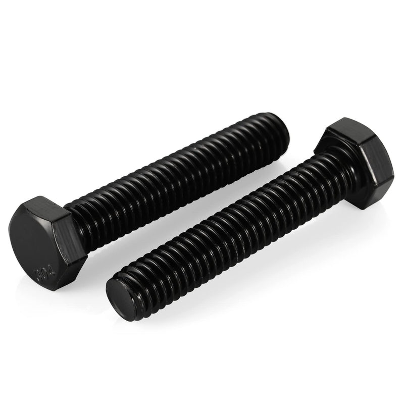 [Australia - AusPower] - 5/16-18 x 2-1/2“ Hex Head Bolts, Fully Threaded, Stainless Steel 304(18-8) Bolt, Black Oxide Finish, Quantity 10 5/16-18 x 2-1/2" 