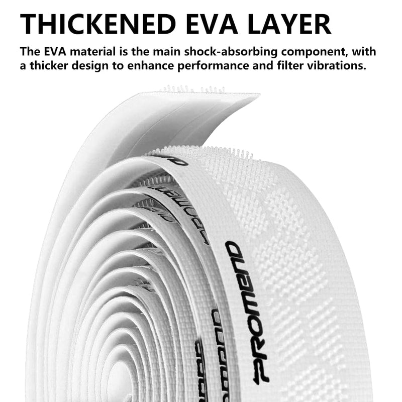 Bike Handlebar Tape Silicone Anti-Slip (Set of 2) - Enhance Your Bike Grip with These Bicycle Handle bar Tape - Wrap Your Bike for an Awesome Comfortable Ride (White) White