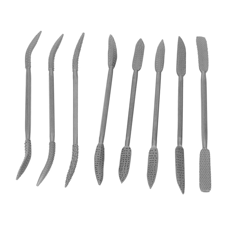 [Australia - AusPower] - 8PCS Wood Files and Rasps, Double Ended Riffler Wood Rasp File Set Riffler File Set Wood Files for Woodworking 