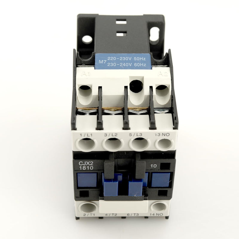 [Australia - AusPower] - YJYUIU AC Contactor CJX2-1810 Power Contactor, 220V 50/60Hz, 18A 380V, 3-Pin AC Contactor, 220V Uimp 6KV 