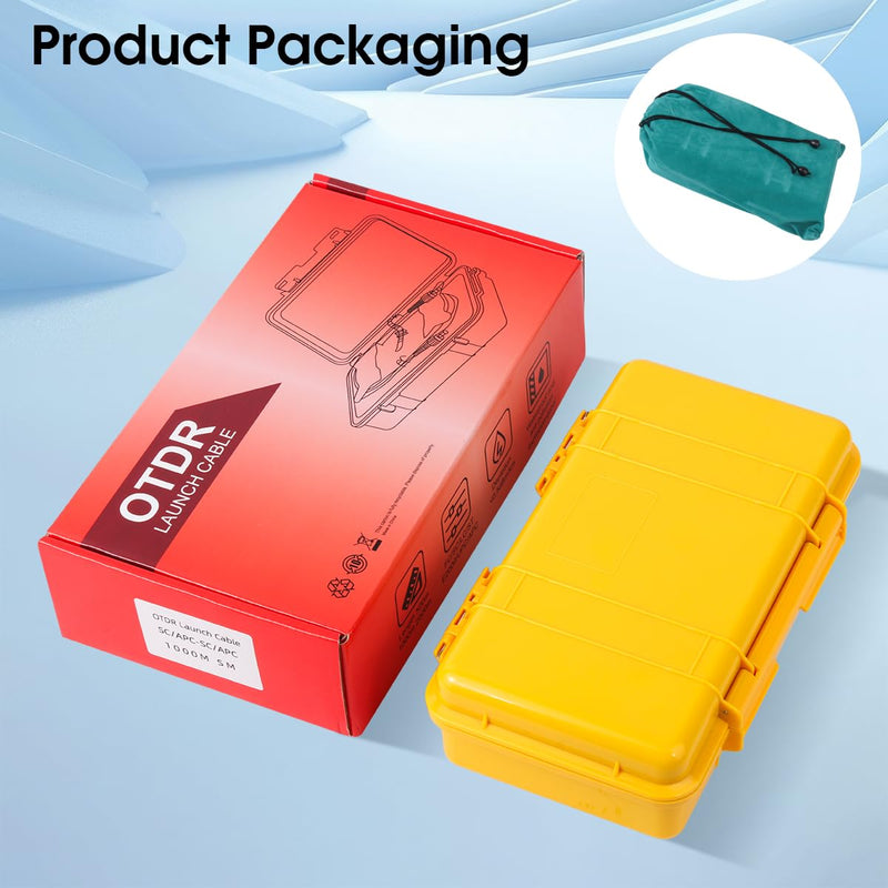 [Australia - AusPower] - OTDR Launch Cable Box Single Mode SM 9/125 Fiber Optic OTDR Launch Cord Dead Zone Eliminator Extension Cord Fiber Optic Optical Cable Tester Tool (SCAPC-SCAPC, 1000 Meter) SCAPC-SCAPC 
