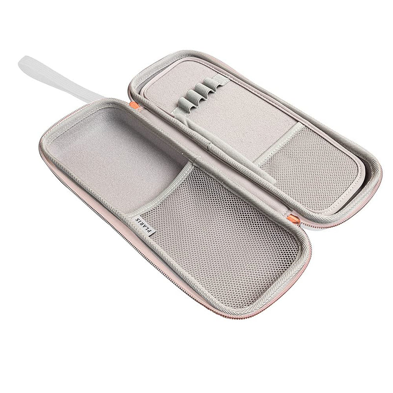 [Australia - AusPower] - Stethoscope Case for Nurses for 3M Littmann/MDF/Omron Stethoscopes - Extra Room for Medical Bandage Scissors EMT Trauma Shears and LED Penlight, (White Rosegold) A_White Rosegold 