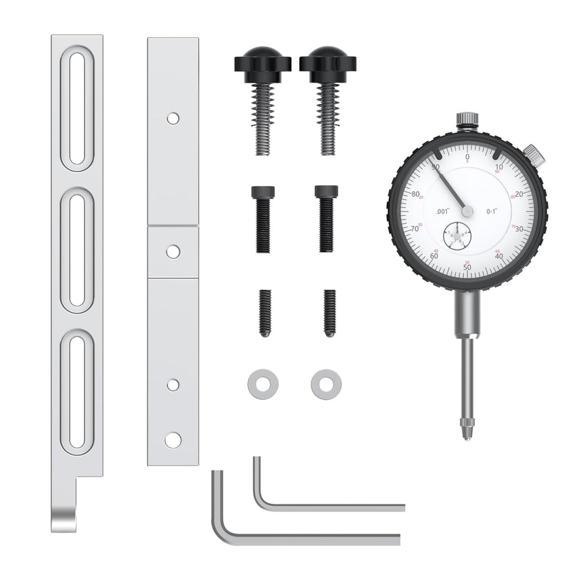 [Australia - AusPower] - HDLNKAK Table Saw Dial Indicator Gauge, 0-1"/0.001" Dial Indicator, Table Saw Alignment Gauge Suitable for Calibrating Workshop, Machinery, Band Saw and Drill Press 