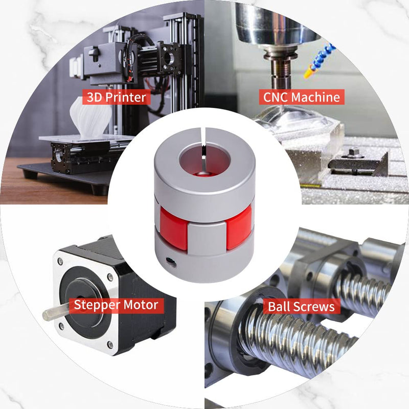 [Australia - AusPower] - D25 L30 6mm to 10mm Motor Shaft Coupling Aluminum Flexible Shaft Coupler connector for CNC machine 3D printer DIY encoder 6-10mm D25 L30 