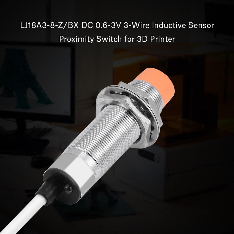 [Australia - AusPower] - Inductive Proximity Sensor, LJ18A3-8-Z/BX DC 0.6-3V 3-Wire Inductive Proximity Sensor Detection Switch for 3D Printer 