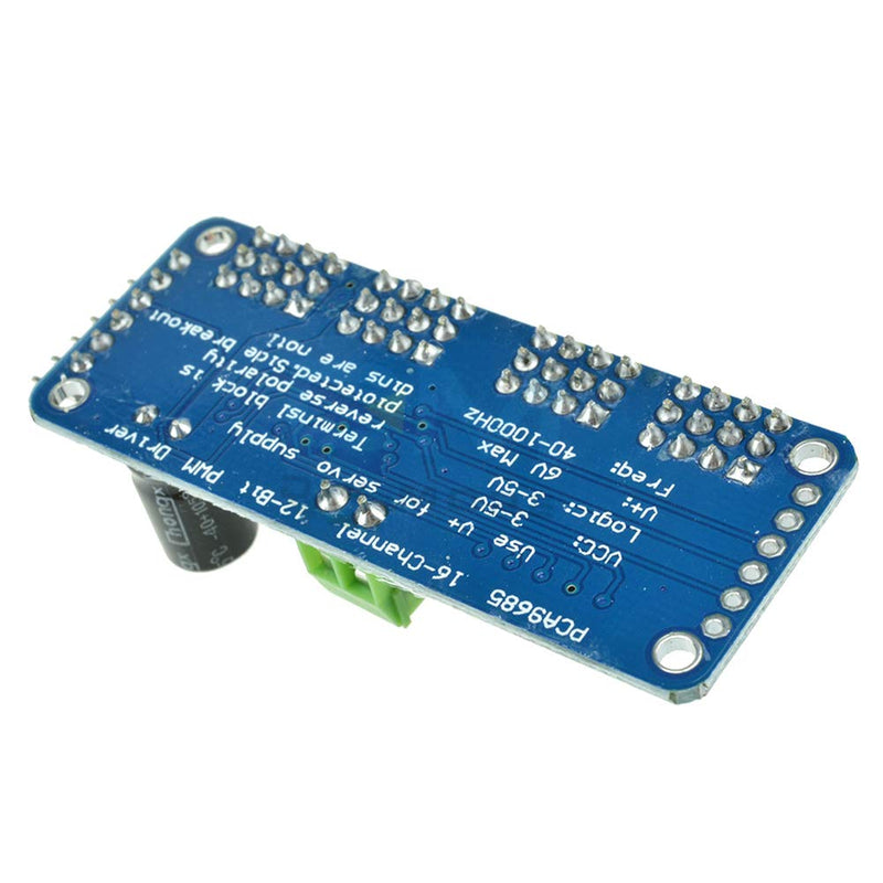 PCA9685 16 Channel 12-Bit PWM Servo Motor Driver IIC Module for Arduino Robot Pack of 2