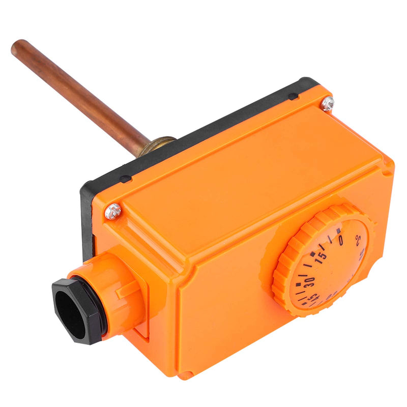 [Australia - AusPower] - Immersion Thermostat, G1/2 Male Thread Hot Water Pipe Thermostat Temperature Controller 0-90°C High Temperature Start, for Heating Systems, Invasive Measurement for Exact Values, Monitoring Heating 