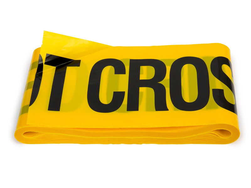 [Australia - AusPower] - Crime Scene Do Not Cross Barricade Tape 3 X 100 • Bright Yellow with a Bold Black Print • 3 in. Wide for Maximum Readability • Tear Resistant 