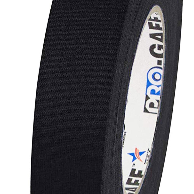 1" Width ProTapes Pro Gaff Premium Matte Cloth Gaffer's Tape Bundle - 1 Black 55 Yard Roll, 1 White 55 Yard Roll