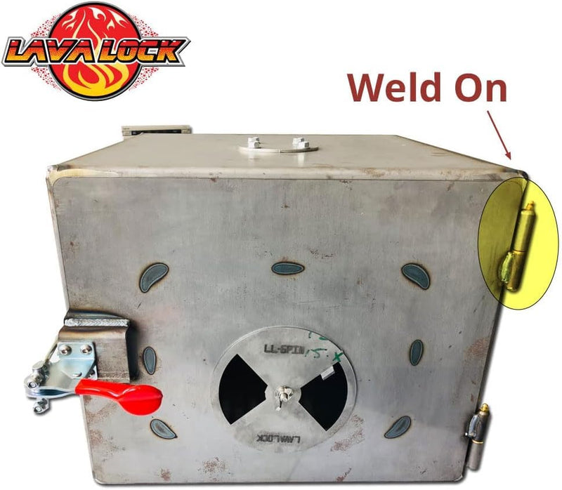 4" BBQ Smoker Bullet 4 in. Hinge 4 inch Hinges Stove Weld On Pit (4)