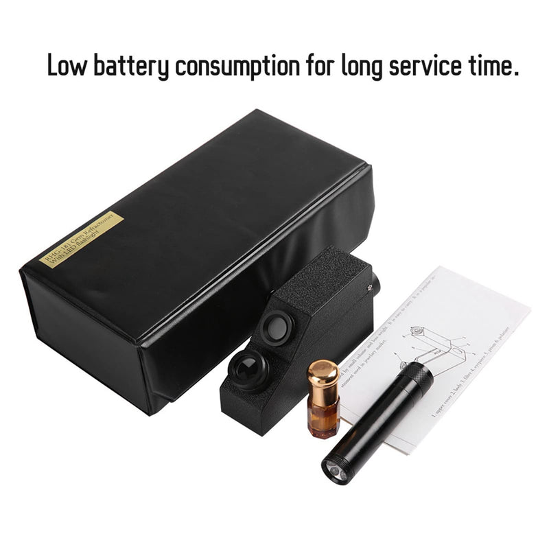 [Australia - AusPower] - Refractometer, Jewelry Refractometer Meter Testing Identification Tool Professional Gemological Refractometer Tester for Measuring Refractive Index 