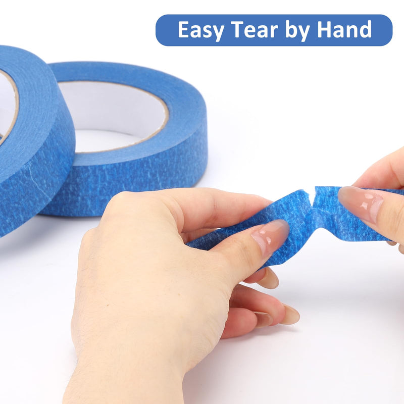 BTYMS 5 Rolls Premium Painters Tape, Blue Masking Tape for Painting Projects, Surface Protection, Multi-Surface Masking, Crafts & Arts