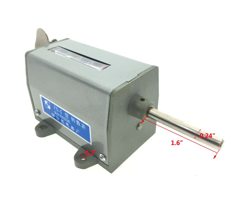 [Australia - AusPower] - YXQ 5 Digits Mechanical Resettable Rotary Type Clockwise Increase Stroke Counter 75-I 0-99999 