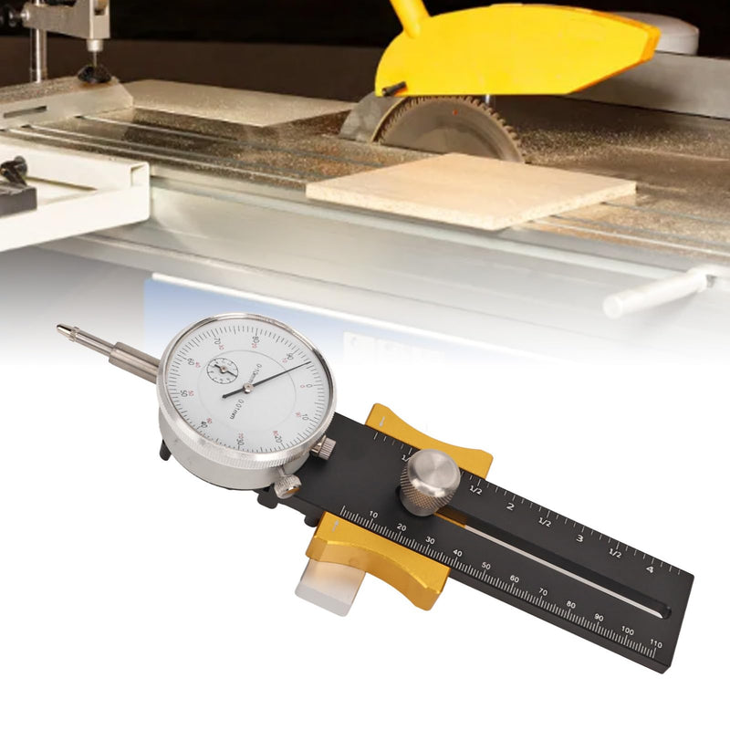 [Australia - AusPower] - Fafeicy Table Saw Gauge, Woodworking Table Saw Dial Gauge with Sliding Head Design, Calibration Tool for Woodworking Band Saws, Band Saws and Drilling Rigs 