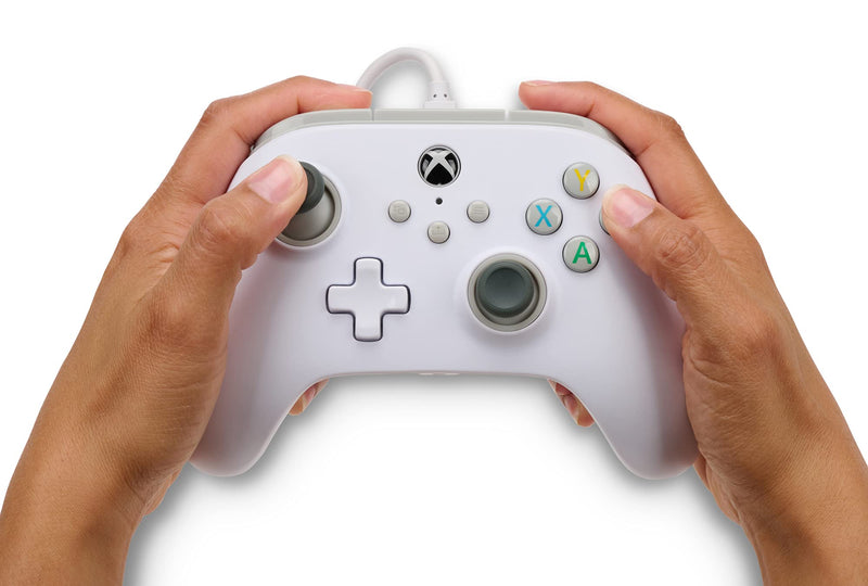 [Australia - AusPower] - PowerA Wired Controller for Xbox Series X|S - White, gamepad, video game / gaming controller, works with Xbox One 