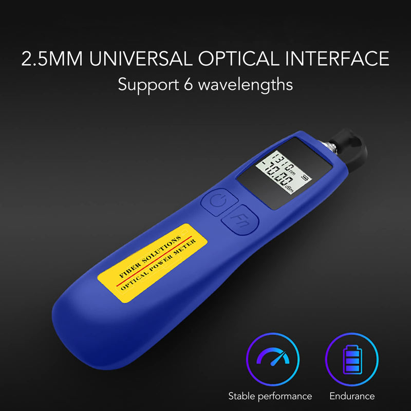 [Australia - AusPower] - Optical Power Meter TL537A, -70 to +10dBm Range, 6 Wavelengths, Handheld Fiber Light Meter 