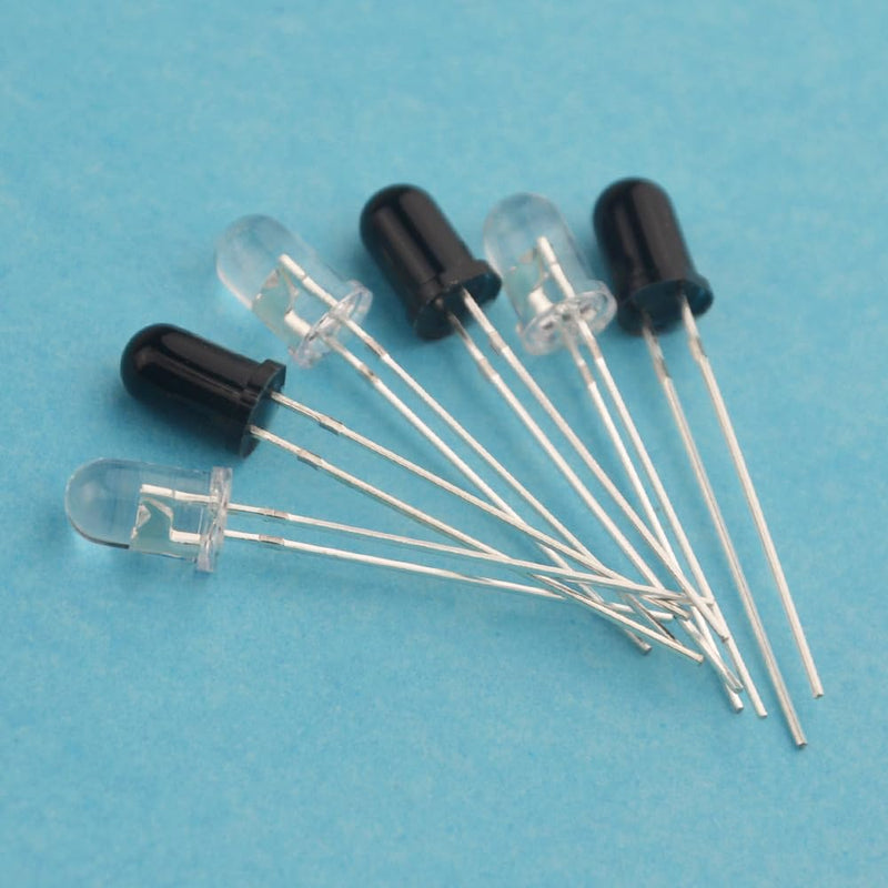 50 pairs 5mm 940nm Infrared Diode LED Emission and IR Receiver