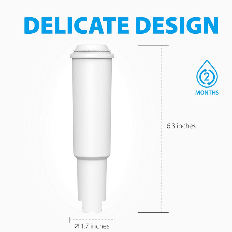 Waterdrop C04 Coffee Water Filter, Replacement for Jura® Clearyl White Filter Cartridge, Jura® Filter, 68739, Including Various Models of Nespresso®, Impressa®, TÜV SÜD Certified, 6 Pack 6 Count (Pack of 1)