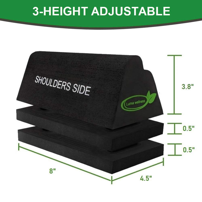 [Australia - AusPower] - Cervical Orthotic Traction Block, Firm, FSA/HSA Eligible, Spinal & Neck Alignment, Cervical Traction Device & Neck Stretcher 