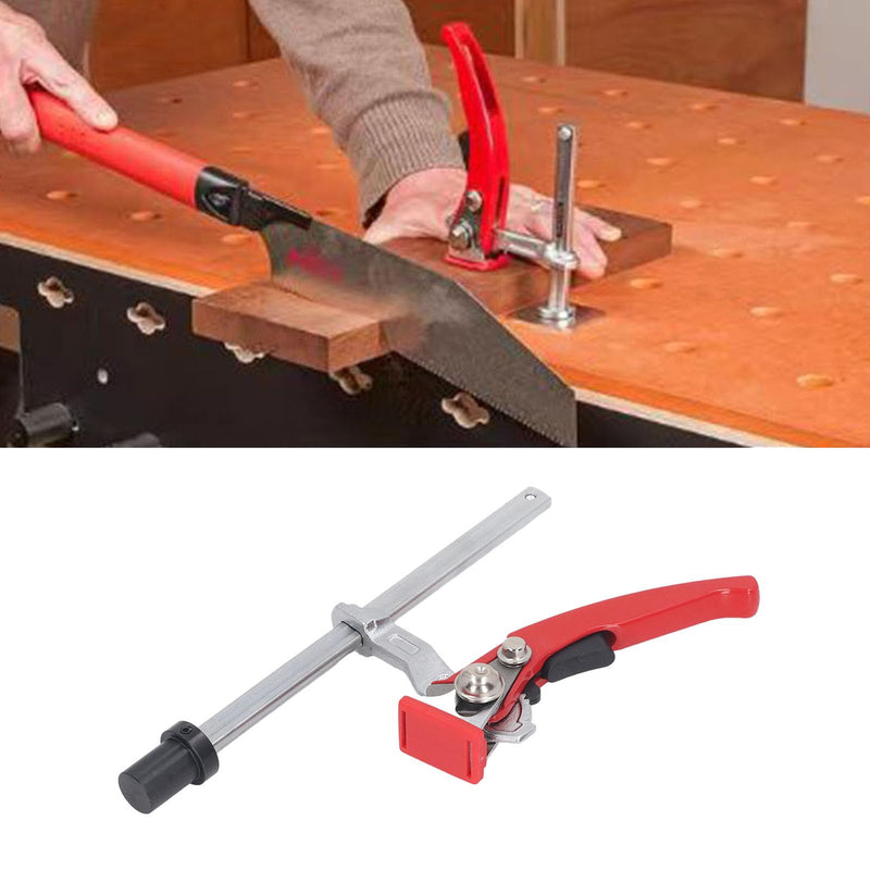 Sanpyl Hold Down Clamp, 20mm Base, Bench Dog Clamp, 13.5 x 6.5mm Rail, Self Aligning, Ratchet Mechanism
