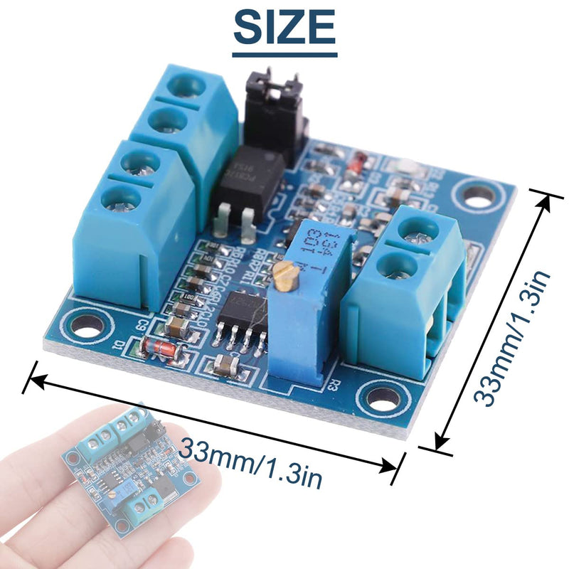 [Australia - AusPower] - 2Pcs PWM to Voltage Module 0%-100% PWM to 0-10V PWM to Voltage Converter Power Module for Digital-to-Analog Signal Interface Switching for PLC with 24AWG Cable 