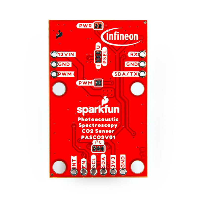 [Australia - AusPower] - SparkFun Photoacoustic Spectroscopy CO2 Sensor - PASCO2V01, IR emitter (Qwiic) Photoacoustic Spectroscopy Measurement System, Integrated Microcontroller, Dimensions: 1in. x 1.6in 