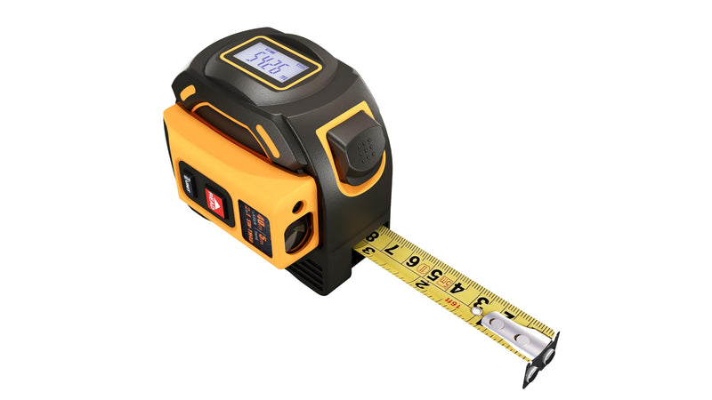 [Australia - AusPower] - IDARA 2 in 1 Digital Tape Measure with Laser, 131 Ft/40 m Laser Tool & 16 Ft/5 m Measuring Tape Retractable, Measurement for Carpentry/Construction, Ft/in/M/mm Laser Tape Measure 