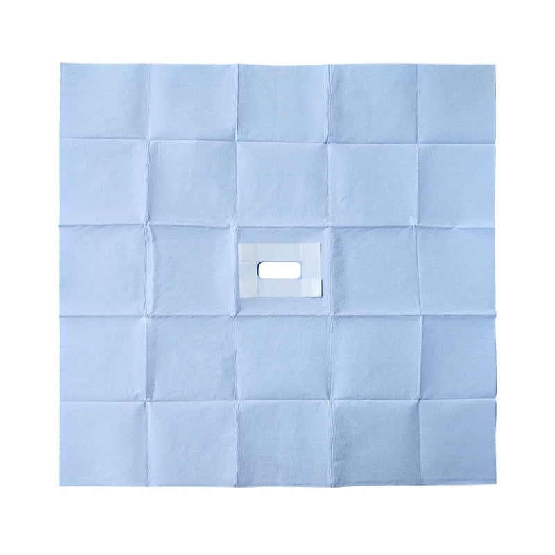 [Australia - AusPower] - Fenestrated Drape Surgical Drape | Sterile Disposable Vet Adhesive Fenestrated Surgical Drape 24"x24" Fenestration Size: 2.4"x1.0" (1) 1 