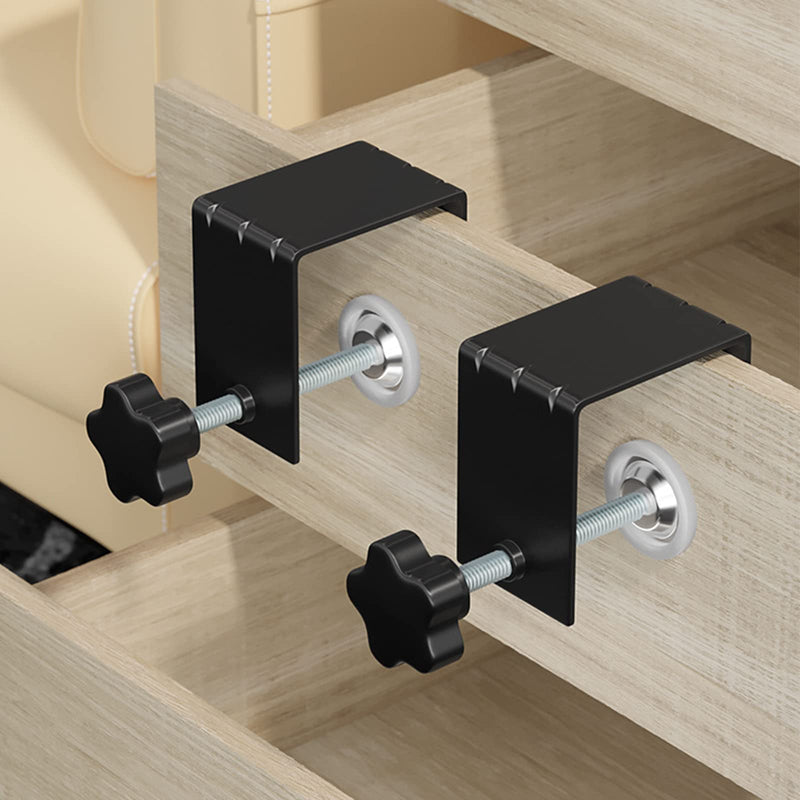 [Australia - AusPower] - C Clamp, Heavy Duty C-Clamp 304 Stainless Steel Adjustable Cabinet Installation Clamps Cabinetry Clamps Tools Drill Hole Guide Design for Easy and Fast Installing Frame of Cabinets Drawer (2 Pack) 2 Pack 