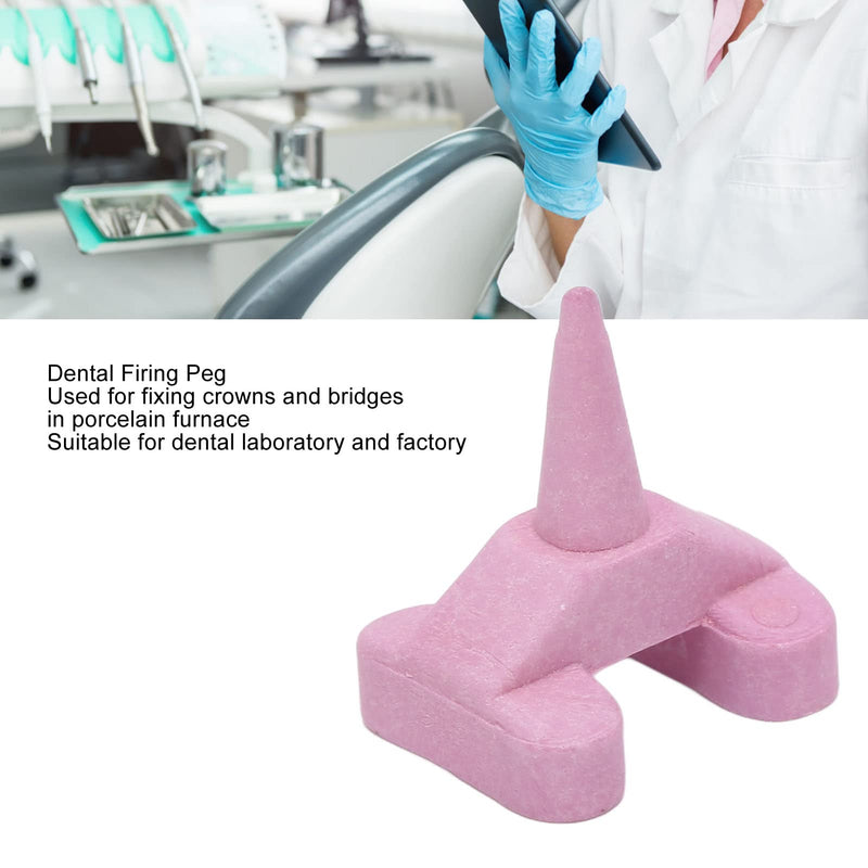 [Australia - AusPower] - Ceramic Firing Pegs for Crowns and Bridges in Porcelain Furnace Professional Firing Peg for Dental Crowns and Bridges Porcelain Furnace Dental Laboratory Materials(Pointed) 