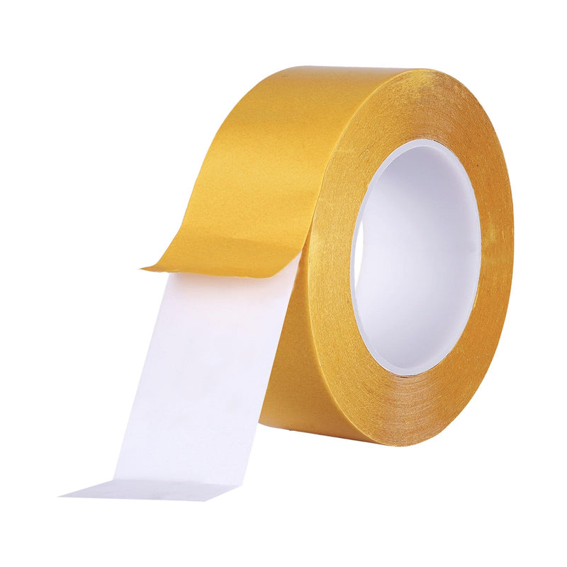 Double Sided Woodworking Tape - 2 Inch x 88 FT Heavy Duty Adhesive Tape for Carpentry, Cabinet Installation, Trim Projects Residue-Free Bonding Tape (1 Pack) Yellow 1