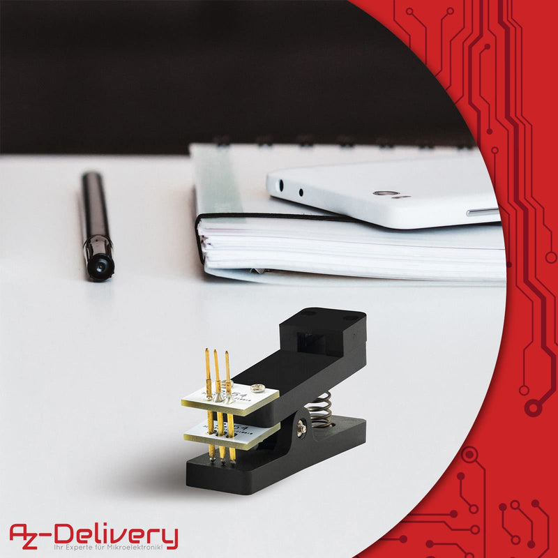 [Australia - AusPower] - AZDelivery 1 x 3 Pin Module Test Tool PCB Test Probe 1 x 3 P 2.54 mm Pitch Module Tester 