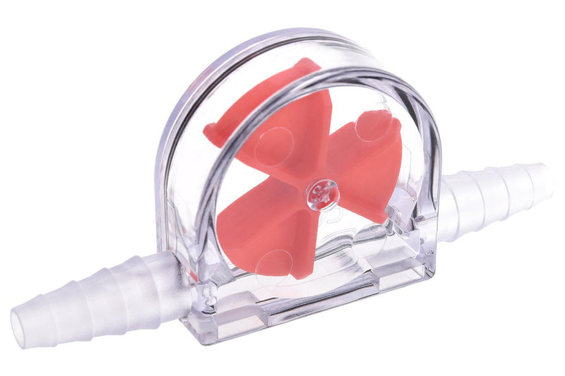 [Australia - AusPower] - Alphacool Eisfluegel Flow Indicator, Red Fins, Clear Body 
