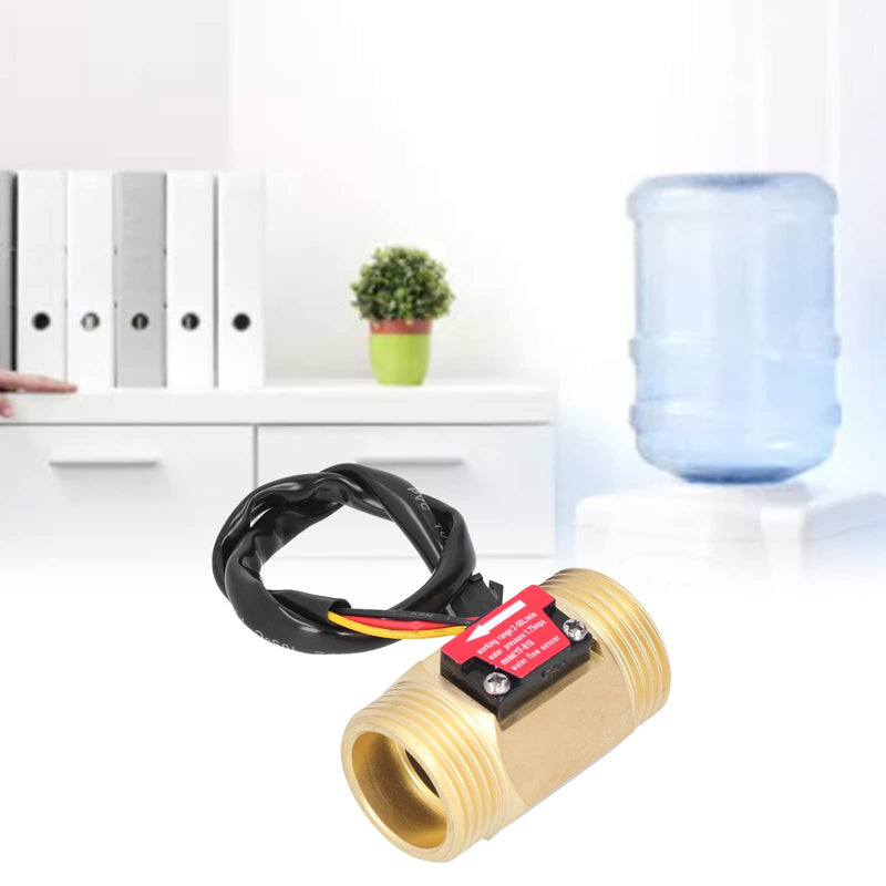 YF-B10 Water Flow Sensor Hall Flow Meter 1 Inch (1.3 Inch) External Wire Copper Water Flow Sensor Turbine Flow Meter