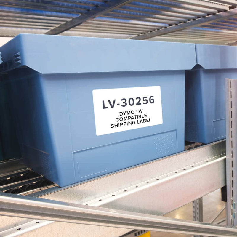 LV-30256 Shipping Labels 2-5/16 in x 4 in - Compatible with Dymo LabelWriter 450 Series and Earlier - 300 Direct Thermal Labels per Roll - Permanent Adhesive