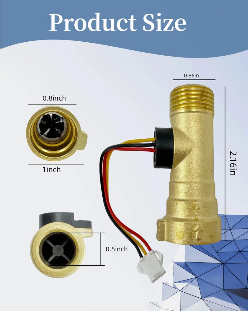 [Australia - AusPower] - 2022107584 Water Flow Sensor Fit for Girard GSWH-2 Tankless Water Heater Replace 2GWH-24 
