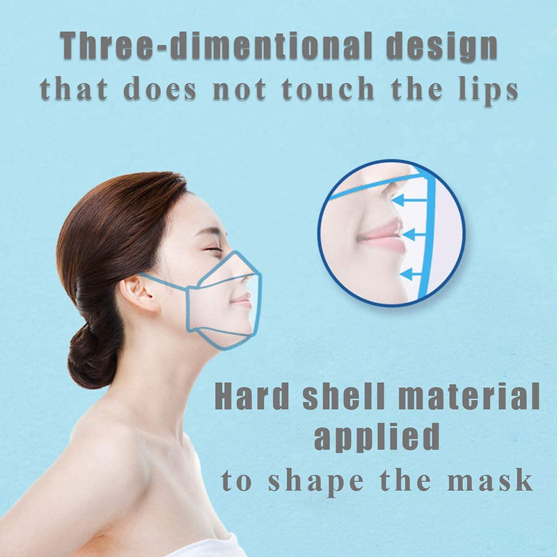 Airwasher] KF94 Disposable Face Mask - Made in Korea, White Breathable Reusable Face Mask, Individually Wrapped 4-Ply Adjustable Cloth Masks, 20 Pack
