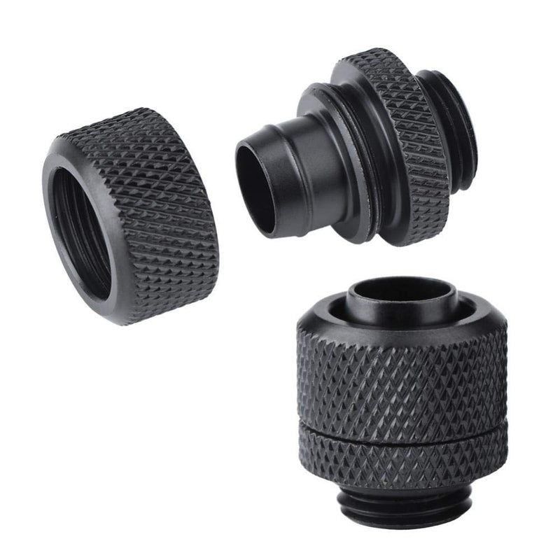 [Australia - AusPower] - Diyeeni Fitting 1/4 Inch Thread PC Water Cooling Connectors Compression Fitting for 9.5 mm (ID) / 12.7 mm (OD) Hose Pack of 2 