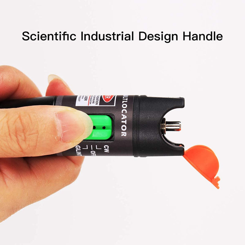 [Australia - AusPower] - toolco 2 Pieces Visual Fault Locator 30 Km, VFL Test Kit Includes Single Mode 9/125μm FC Male to LC Female Adapter, Fibre Optic Light Pen Tester for Testing Fiber Optic Power Cables 