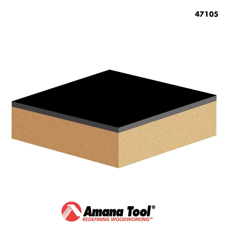 Amana Tool - 47105 Carbide Tipped Dynabit Laminate Flush Trim 1/2 Dia x 1" 4 Shank 1/2 Dia x 1" x 1/4 (47105)