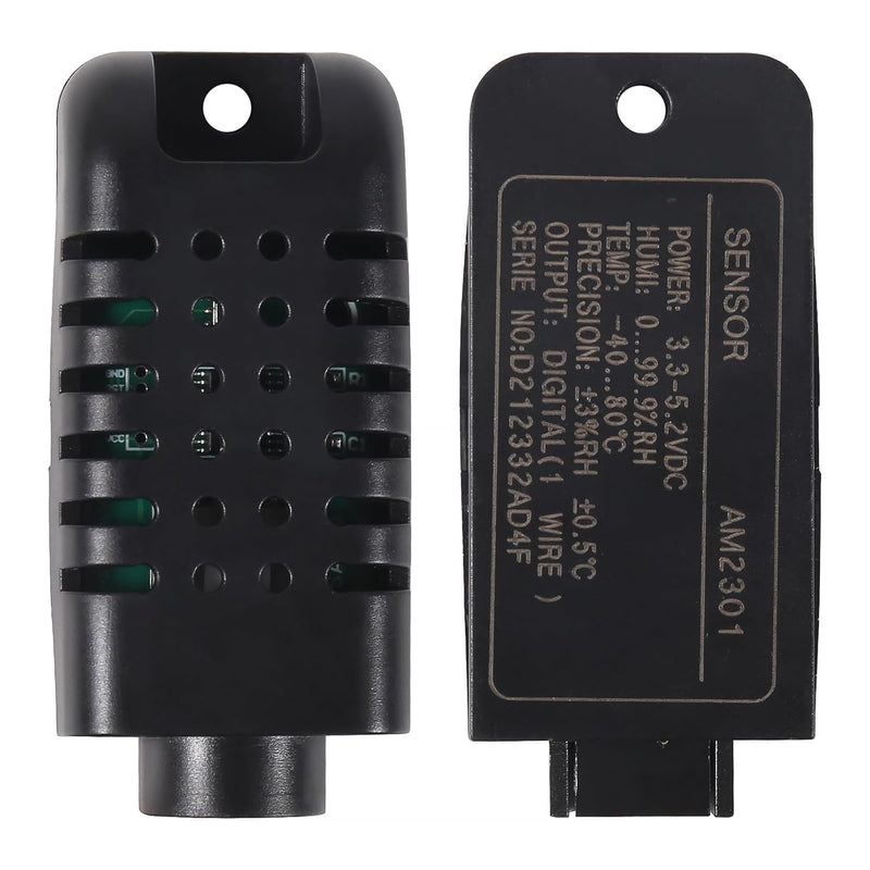 DHT21 / AM2301 Capacitive Digital Temperature and Humidity Sensor, DHT21 Temperature Humidity Sensor Module Black for Humidity Controller Testing Equipment