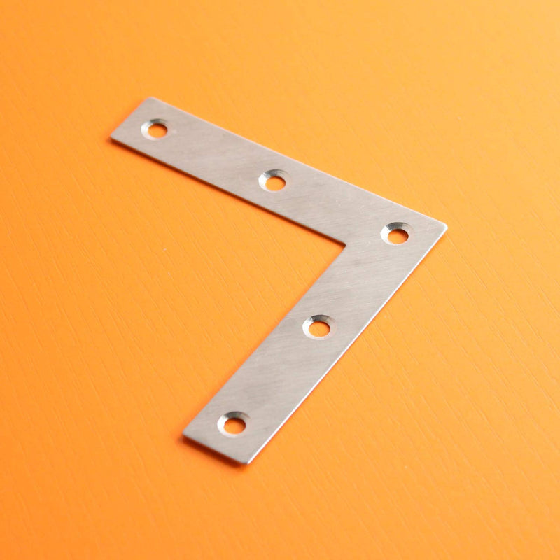 [Australia - AusPower] - 10 Pack Repair Mending Bracket Plate,ULIFESTAR Stainless Steel L Shape Flat Corner Brace Bracket for Wood,Metal Fixing Joining Bracket Support Brace for Shelves,Furniture and Cabinet 10 Pack(80x80mm) 80*80mm/3.15*3.15'' 