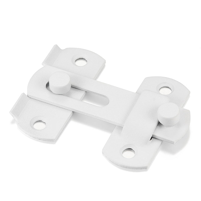 INIRET 10 Packs Barn Door Latches，Matte White Stainless Steel barn gate flip Door Latch Bi-fold Door Lock,Sliding Door Lock Gate Latches Wine Cabinet Closet Door Latches，White Finish (Small) Small Matte White