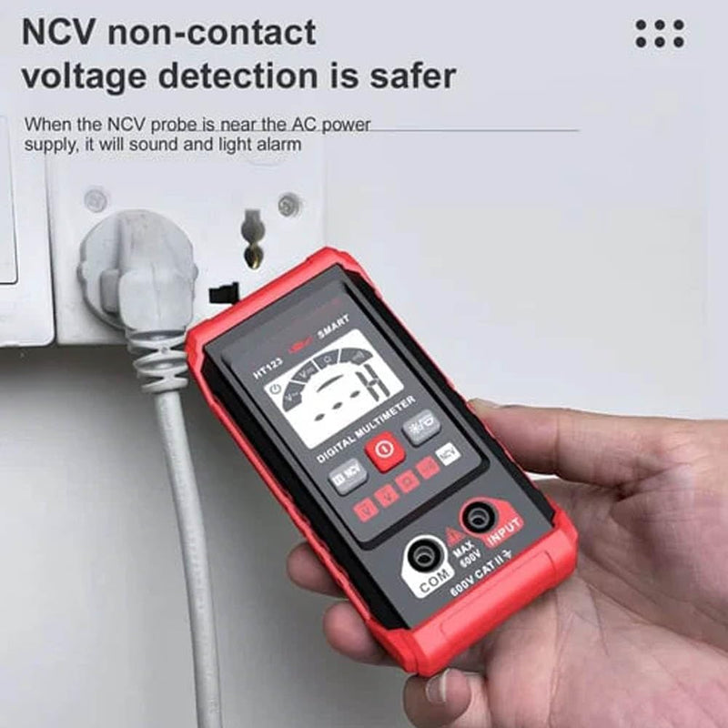Ht Automatic Digital Multimeter,Tm-510 4000 Counts Smart Digital Multimeter,Digital Display Intelligent Multimeter,Voltage Tester with Non-Contact Voltage Function (2 PCS) 2 PCS