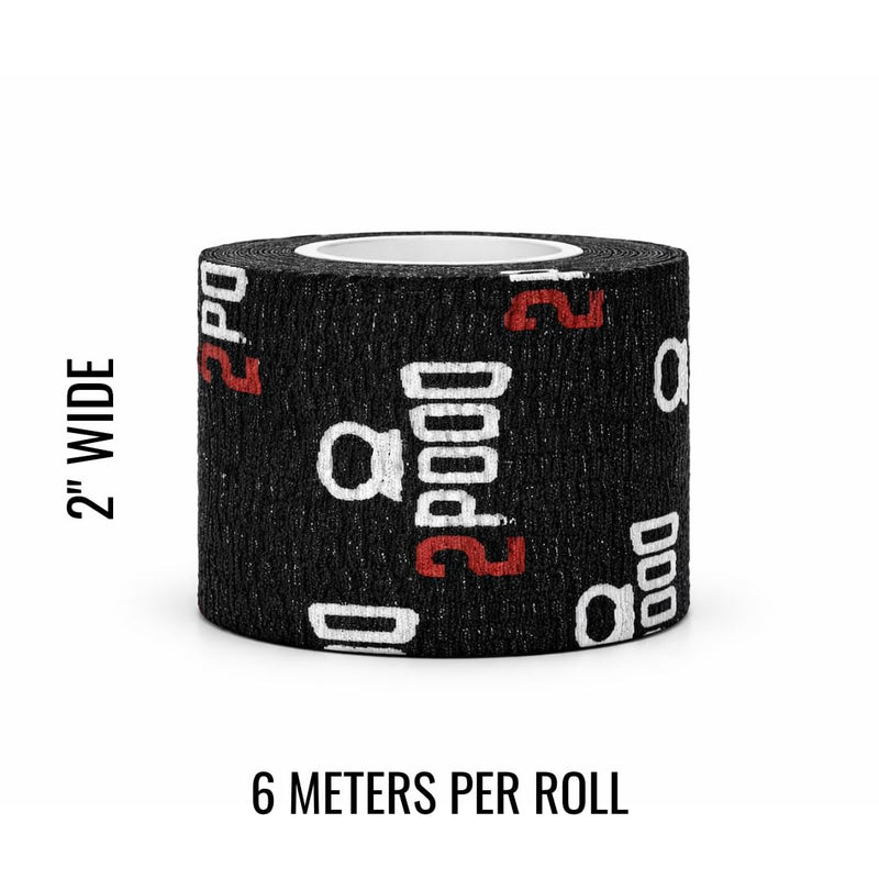 2POOD Lift Heavy Weightlifting Tape 3-Pack | Crossfit Weightlifting Tape | Premium Adhesive Tape for Weightlifters | Easy Stretch & Flexible for Non-Slip Lifting (Black) Black 3 Count (Pack of 1)