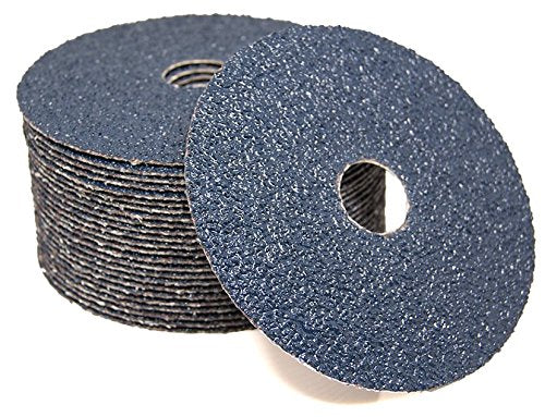 Benchmark Abrasives 4.5-inch 24-grit zirconia fiber sanding discs with 7/8-inch arbor, 25-pack