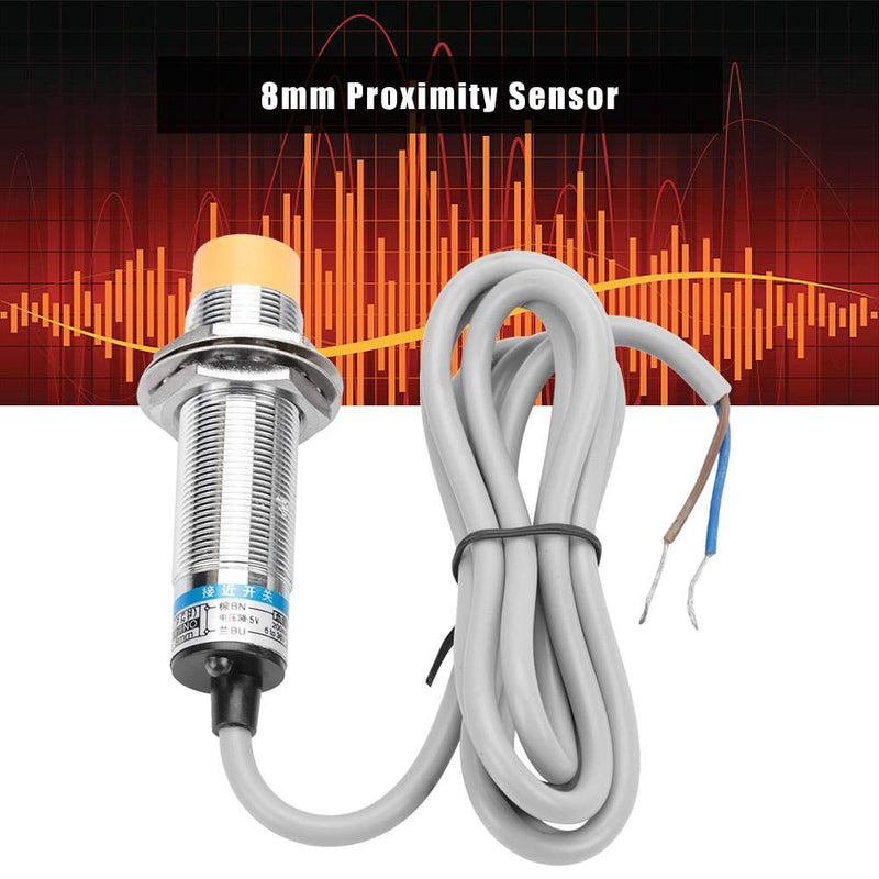 [Australia - AusPower] - DC12-24V(6-36V) Proximity Switch，2-Wire Normally Open Inductive Proximity Switch Sensor，8mm NPN NO Proximity Switch Sensor 