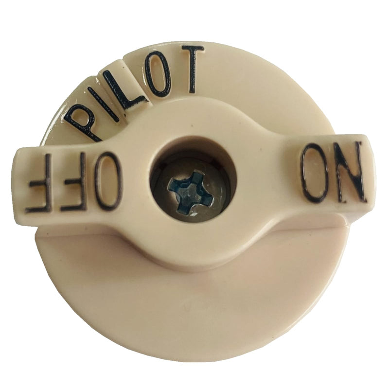 [Australia - AusPower] - MCAMPAS 2 Pack Control Valve Beige Pilot Dial Knob and 200-400°F Thermostat Knob for Fryers, Range, Braising 